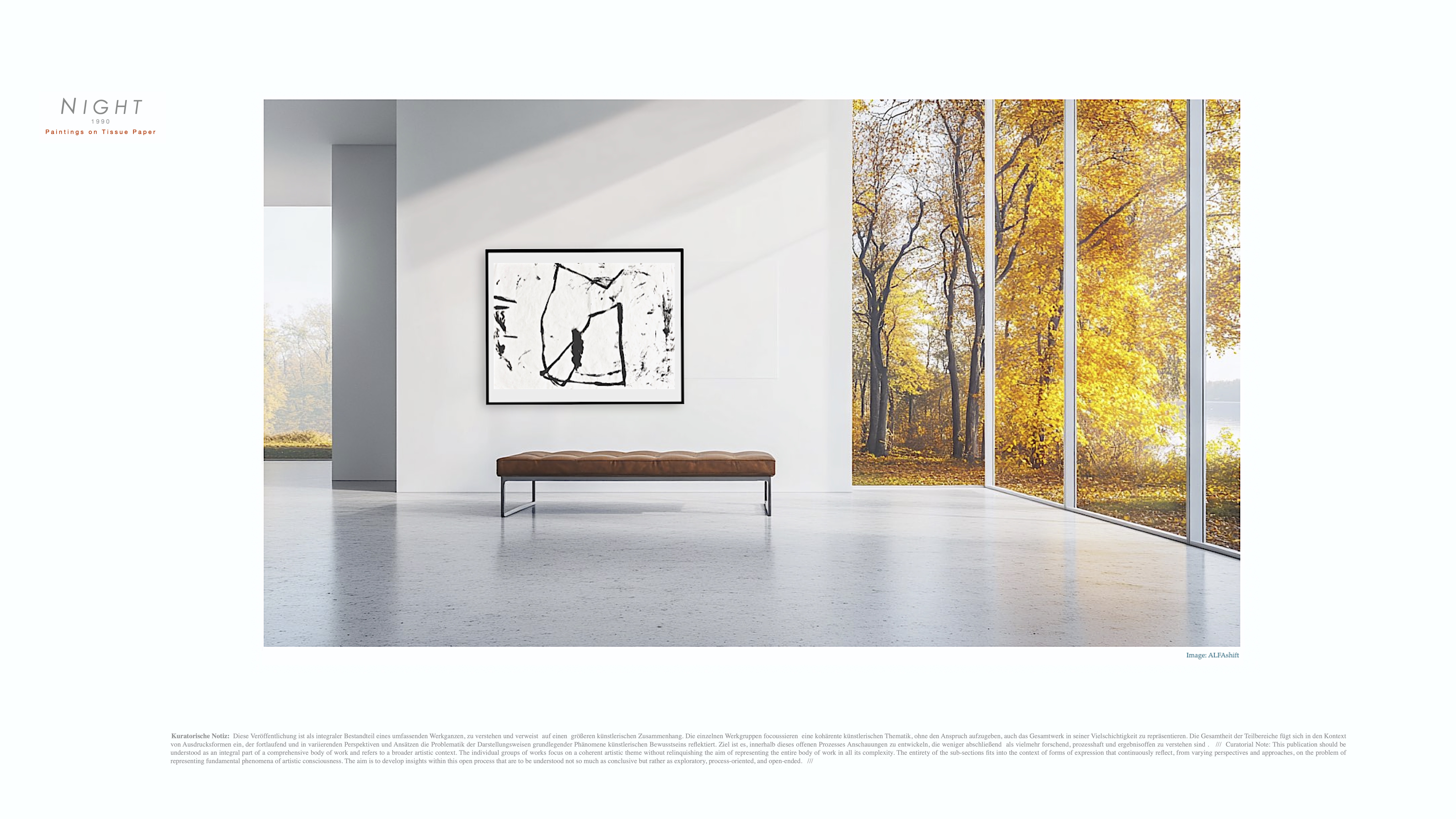 NIGHT / Heiner H. Hoier / Hoier.works / Kuratorische Notiz / Curatorial Note / Gallery Photograph